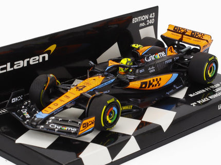 McLAREN | F1  MCL60 TEAM McLAREN N 4 2nd HUNGARIAN GP 2023 LANDO NORRIS | WHITE ORANGE BLACK