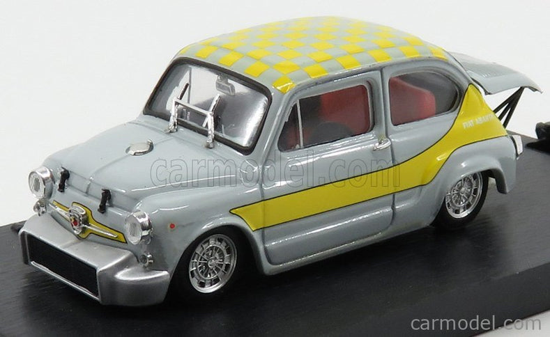 Fiat 600 Abarth 1000 Corsa Ufficiale Gr.5 Livrea Gialla 1958 1:43 Brumm sivá žltá