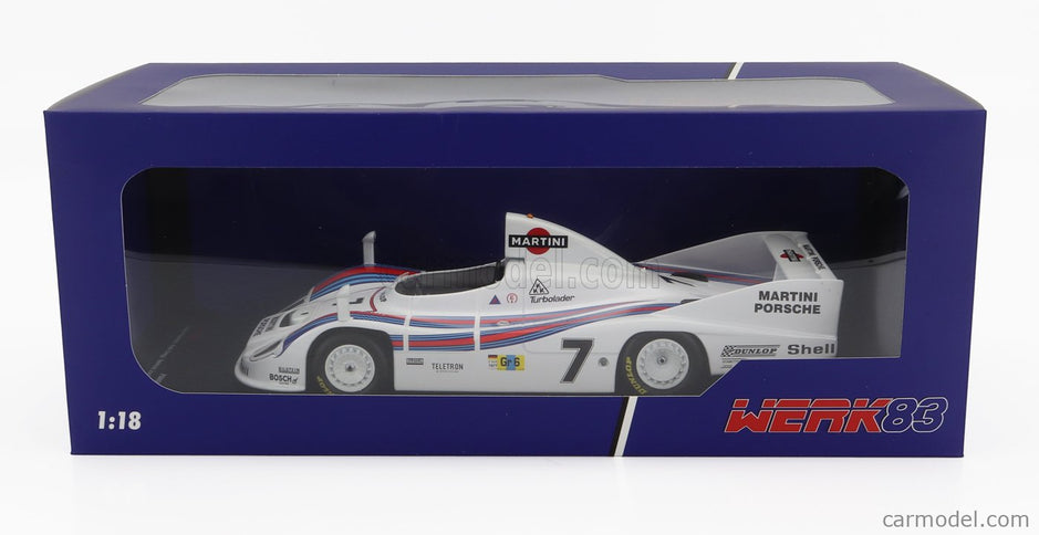 Porsche 936/77 2.1L F6 Turbo Team Martini Racing N°7 3. Miesto 24h Le Mans 1978 H.Haywood - P.Gregg - R.Joest 1:18 Werk83 biela červená svetlomodrá