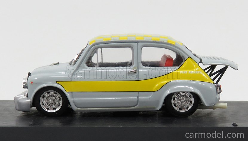 Fiat 600 Abarth 1000 Corsa Ufficiale Gr.5 Livrea Gialla 1958 1:43 Brumm sivá žltá