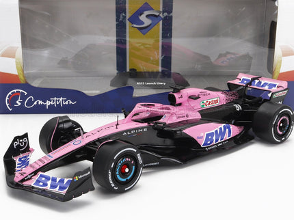 ALPINE | F1  A523 TEAM BWT ALPINE PRESS LAUNCH LIVERY N 10 PIERRE GASLY - N 31 ESTEBAN OCON 2023 | PINK BLACK BLUE