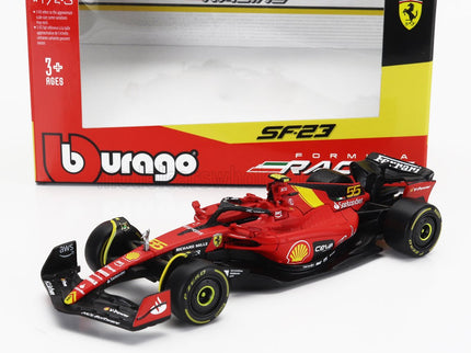 FERRARI | F1  SF-23 TEAM SCUDERIA FERRARI N 55 POLE POSITION 3rd MONZA ITALY GP 2023 CARLOS SAINZ | RED BLACK YELLOW