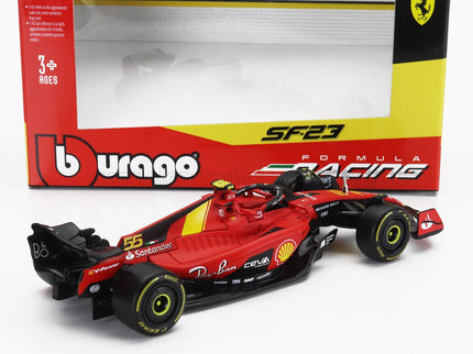FERRARI | F1  SF-23 TEAM SCUDERIA FERRARI N 55 POLE POSITION 3rd MONZA ITALY GP 2023 CARLOS SAINZ | RED BLACK YELLOW