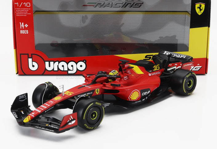 FERRARI | F1  SF-23 TEAM SCUDERIA FERRARI N 16 4th MONZA ITALY GP 2023 CHARLES LECLERC | RED BLACK YELLOW