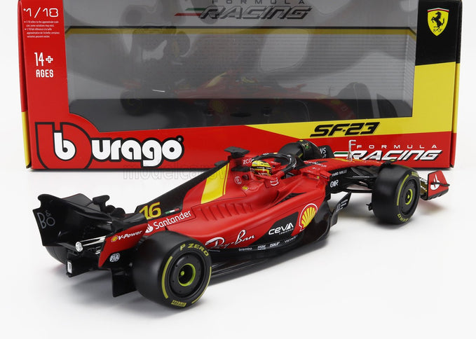 FERRARI | F1  SF-23 TEAM SCUDERIA FERRARI N 16 4th MONZA ITALY GP 2023 CHARLES LECLERC | RED BLACK YELLOW
