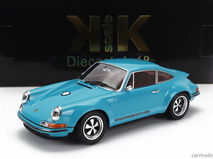 Porsche 911 BY Singer Coupe 2014 1:18 KK Scale tyrkysová modrá