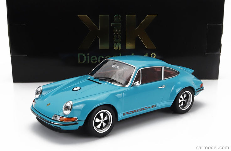 Porsche 911 BY Singer Coupe 2014 1:18 KK Scale tyrkysová modrá