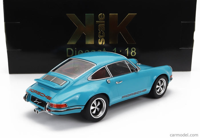Porsche 911 BY Singer Coupe 2014 1:18 KK Scale tyrkysová modrá