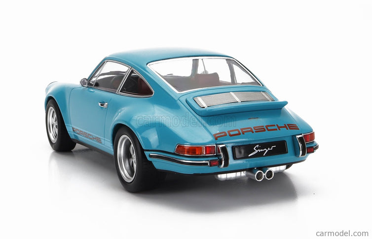Porsche 911 BY Singer Coupe 2014 1:18 KK Scale tyrkysová modrá
