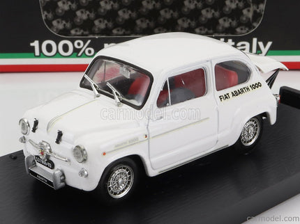 Fiat 600 1000 Abarth Radiatore Montecarlo 1963 1:43 Brumm biela