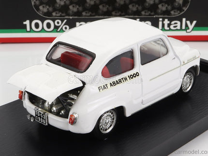 Fiat 600 1000 Abarth Radiatore Montecarlo 1963 1:43 Brumm biela