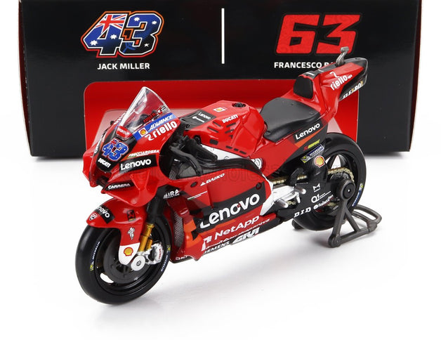 DUCATI | DESMOSEDICI GP22 TEAM LENOVO N 43 MOTOGP SEASON 2022 JACK MILLER | RED