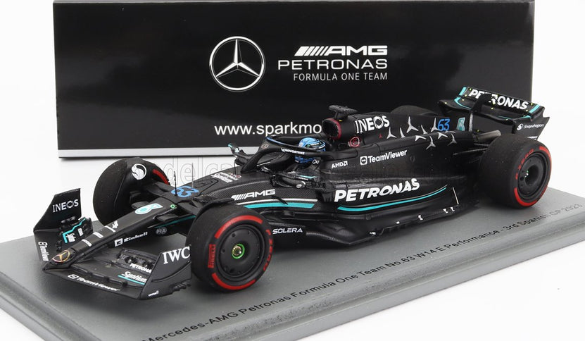 MERCEDES GP | F1 W14 TEAM MERCEDES-AMG PETRONAS FORMULA ONE N 63 3rd SPAIN GP 2023 GEORGE RUSSELL | MATT BLACK