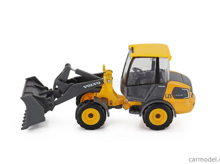 Volvo L25H Ruspa Gommata Tractor 2010 - Scraper 1:50 Bburago žltá čierna