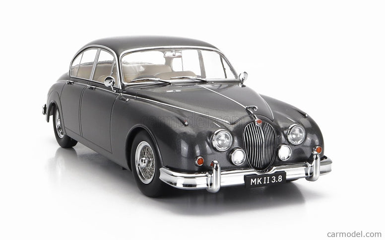 Jaguar Mkii 3.8 RHD 1959 1:18 KK Scale tmavosivá metalická