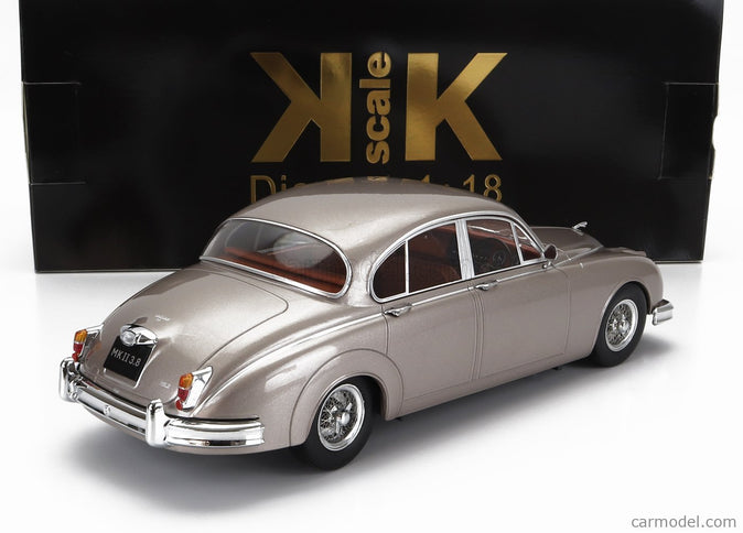 Jaguar Mkii 3.8 RHD 1959 1:18 KK Scale perleťová strieborná