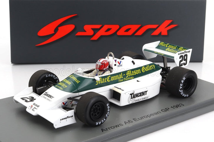 ARROWS | F1  A6 N 29 EUROPEAN GP 1983 M.SURER | WHITE GREEN
