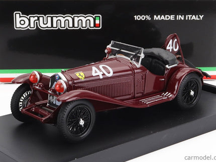 ALFA ROMEO 8C 2300 Spider Team Scuderia Ferrari N°40 2. Miesto 24h Spa 1932 P.Taruffi - G.D'ippolito 1:43 Brumm červená