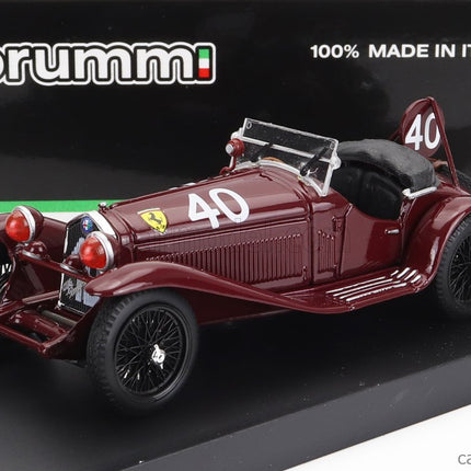 ALFA ROMEO 8C 2300 Spider Team Scuderia Ferrari N°40 2. Miesto 24h Spa 1932 P.Taruffi - G.D'ippolito 1:43 Brumm červená