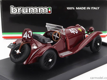 ALFA ROMEO 8C 2300 Spider Team Scuderia Ferrari N°40 2. Miesto 24h Spa 1932 P.Taruffi - G.D'ippolito 1:43 Brumm červená