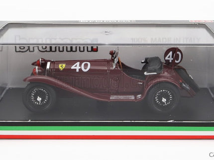 ALFA ROMEO 8C 2300 Spider Team Scuderia Ferrari N°40 2. Miesto 24h Spa 1932 P.Taruffi - G.D'ippolito 1:43 Brumm červená