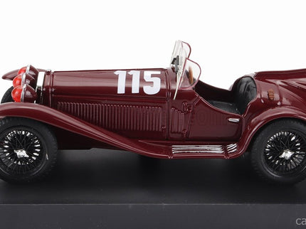 ALFA ROMEO 2300 Spider N°115 Mille Miglia 1932 R.Caracciola - R.Bonini 1:43 Brumm bordó