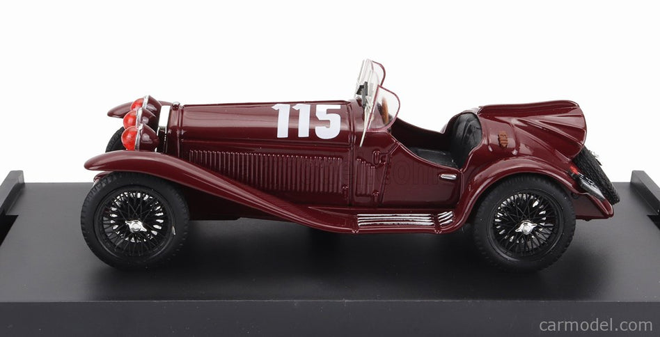 ALFA ROMEO 2300 Spider N°115 Mille Miglia 1932 R.Caracciola - R.Bonini 1:43 Brumm bordó