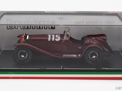 ALFA ROMEO 2300 Spider N°115 Mille Miglia 1932 R.Caracciola - R.Bonini 1:43 Brumm bordó