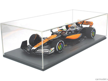 Mclaren F1 MCL60 Team Mclaren N°4 2. Miesto British GP 2023 Lando Norris 1:18 Spark Model biela oranžová čierna