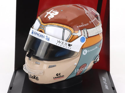 BELL HELMET | F1  CASCO HELMET ALFA ROMEO C43 TEAM STAKE N 77 MONZA ITALY GP 2023 VALTTERI BOTTAS | RED BLACK GOLD
