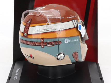 BELL HELMET | F1  CASCO HELMET ALFA ROMEO C43 TEAM STAKE N 77 MONZA ITALY GP 2023 VALTTERI BOTTAS | RED BLACK GOLD