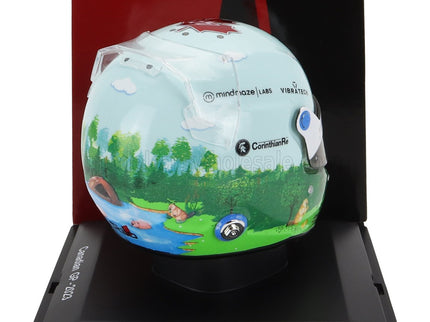 BELL HELMET | F1  CASCO HELMET ALFA ROMEO C43 TEAM STAKE N 24 CANADA GP 2023 GUANYU ZHOU | WHITE GREEN