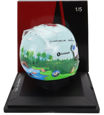 BELL HELMET | F1  CASCO HELMET ALFA ROMEO C43 TEAM STAKE N 24 CANADA GP 2023 GUANYU ZHOU | WHITE GREEN
