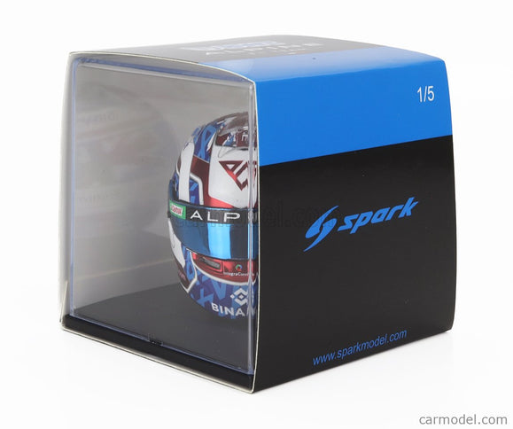 Bell Helmet F1 Helma Renault A523 Team Bwt Alpine N°10 British GP 2023 Pierre Gasly 1:5 Spark Model biela modrá červená