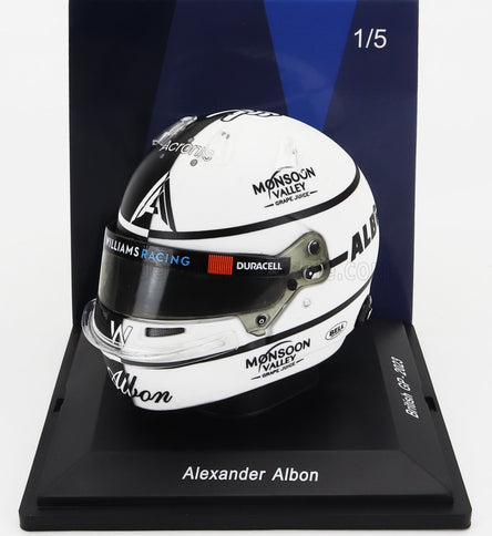 BELL HELMET | F1  CASCO HELMET WILLIAMS	FW45 TEAM WILLIAMS RACING N 23 BRITISH GP 2023 ALEXANDER ALBON | WHITE BLACK