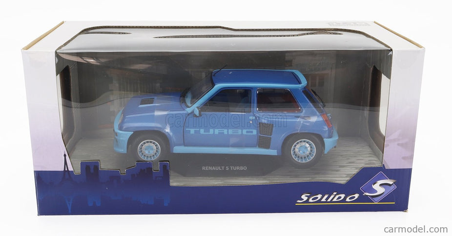 Renault R5 Turbo 1981 1:18 Solido modrá