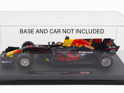 VETRINA DISPLAY BOX | FOR FERRARI AND RED BULL F1 - ONLY TRANSPARENT COVER - SOLO COPERTURA TRASPARENTE - Lungh.LENGHT cm 33.2 X Largh.WIDTH cm 17.0 X Alt.HEIGHT cm 12.8 (altezza interna INTERIOR HEIGHT cm 12.5) | PLASTIC DISPLAY