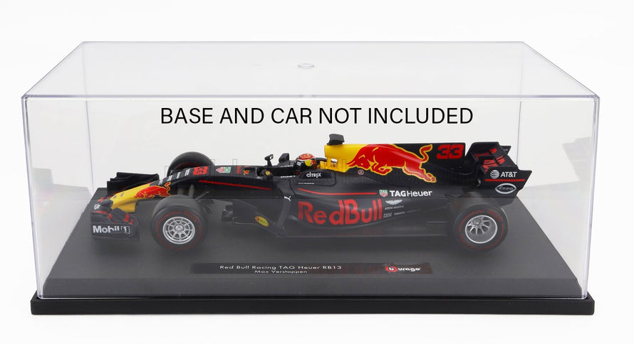 VETRINA DISPLAY BOX | FOR FERRARI AND RED BULL F1 - ONLY TRANSPARENT COVER - SOLO COPERTURA TRASPARENTE - Lungh.LENGHT cm 33.2 X Largh.WIDTH cm 17.0 X Alt.HEIGHT cm 12.8 (altezza interna INTERIOR HEIGHT cm 12.5) | PLASTIC DISPLAY