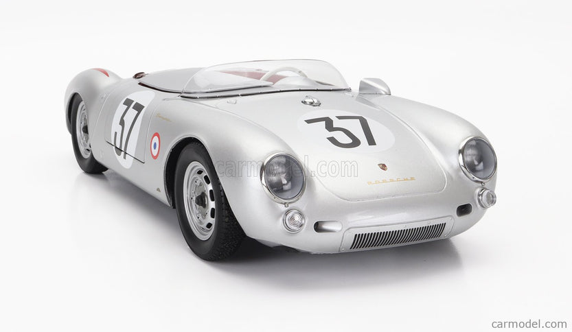 Porsche 550 RS Spider 1.5L Team Porsche KG N°37 24h Le Mans 1955 H.Polensky - R.Von Frankenberg 1:12 KK Scale strieborná