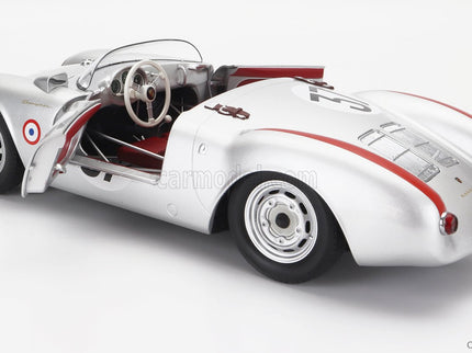Porsche 550 RS Spider 1.5L Team Porsche KG N°37 24h Le Mans 1955 H.Polensky - R.Von Frankenberg 1:12 KK Scale strieborná