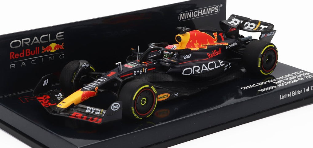 RED BULL | F1  RB19 TEAM ORACLE RED BULL RACING N 1 WORLD CHAMPION WINNER AUSTRIAN GP 2023 MAX VERSTAPPEN | MATT BLUE