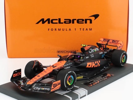 McLAREN | F1  MCL60 TEAM McLAREN N 4 2nd SINGAPORE GP 2023 LANDO NORRIS | ORANGE BLUE BLACK