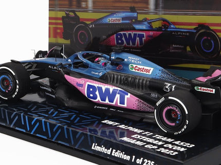 ALPINE | F1  A523 TEAM BWT ALPINE N 31 9th MIAMI GP 2023 ESTEBAN OCON | BLUE BLACK PINK