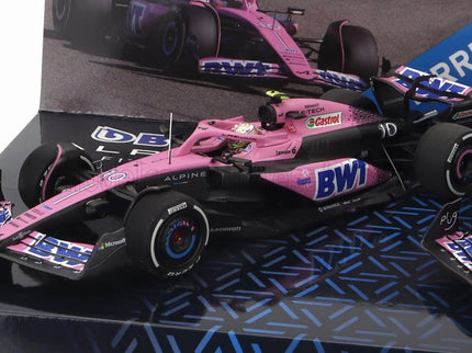 ALPINE | SET 2X F1  A523 TEAM BWT ALPINE N 10 9th BAHRAIN GP 2023 + N 10 8th MIAMI GP 2023 PIERRE GASLY | BLUE BLACK PINK