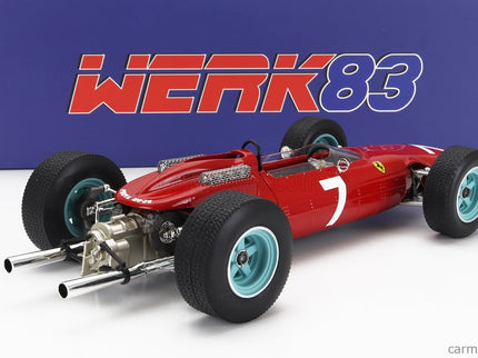 Ferrari F1 158 Team Scuderia Ferrari N°7 Majster Sveta Víťaz Germany GP 1964 John Surtees 1:18 Werk83 červená