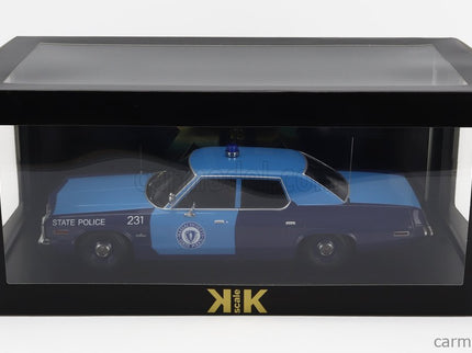 Dodge Monaco Massachusetts State Police 1974 1:18 KK Scale 2 Tone modrá