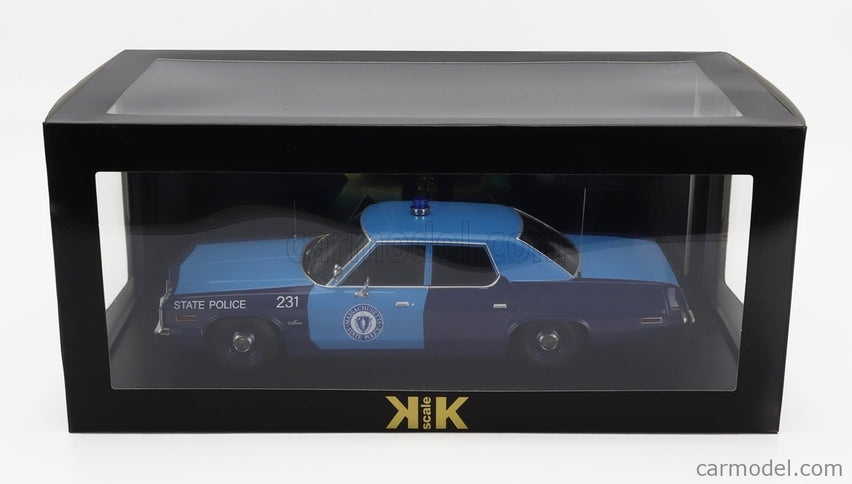 Dodge Monaco Massachusetts State Police 1974 1:18 KK Scale 2 Tone modrá