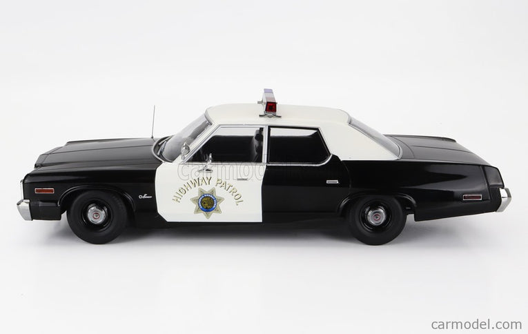 Dodge Monaco California Highway Patrol Police 1974 1:18 KK Scale čierna biela