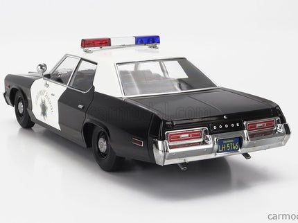 Dodge Monaco California Highway Patrol Police 1974 1:18 KK Scale čierna biela