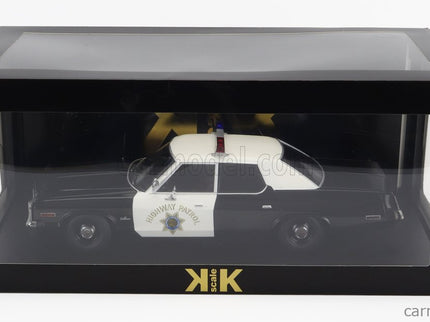 Dodge Monaco California Highway Patrol Police 1974 1:18 KK Scale čierna biela